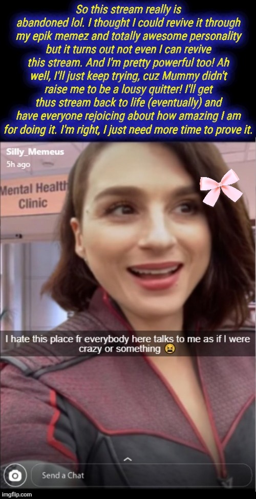 The sooner everyone accepts the fact that I'm right the sooner thingz can improve for everyone! | image tagged in memeus,all aboard,delulu barge,keep all hands and arms inside during the ride,thank you | made w/ Imgflip meme maker