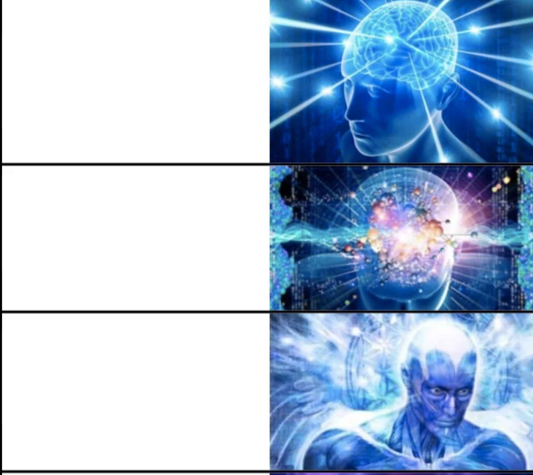 big brain 2 Blank Meme Template
