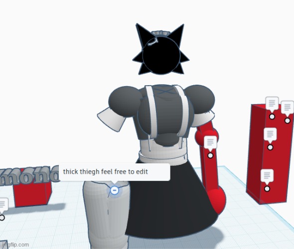 more progress on the furry femboy ... | made w/ Imgflip meme maker