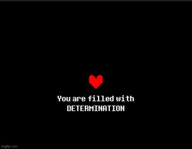 Determination | image tagged in determination | made w/ Imgflip meme maker