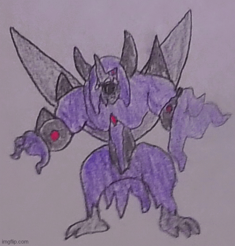 Grimmsnarl as Cyclonus | image tagged in gifs,pokemon,transformers,art | made w/ Imgflip images-to-gif maker