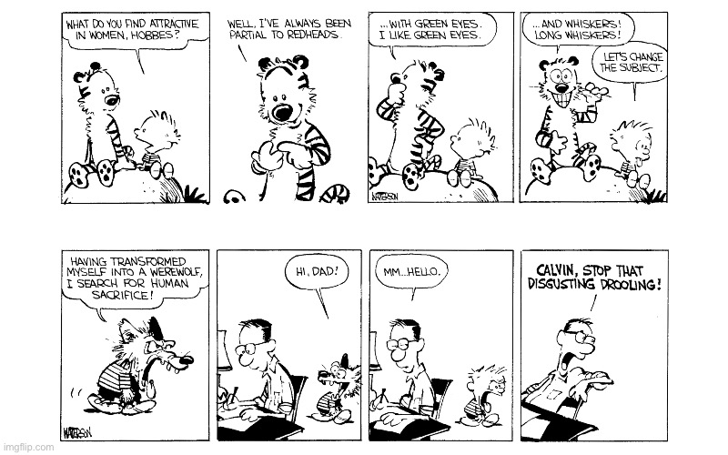 image tagged in calvin and hobbes,comics | made w/ Imgflip meme maker