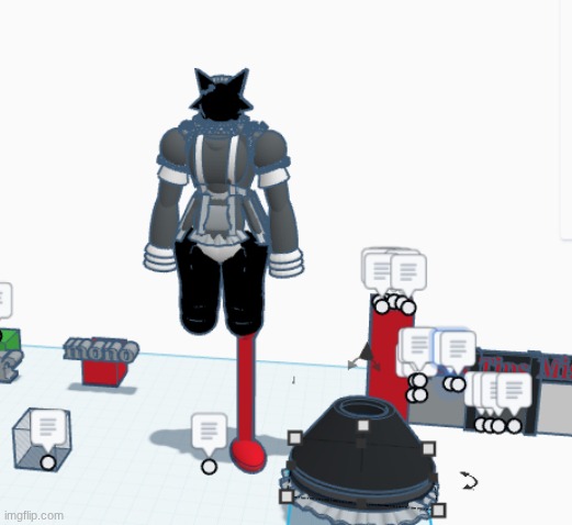 working on skirt and legs | made w/ Imgflip meme maker