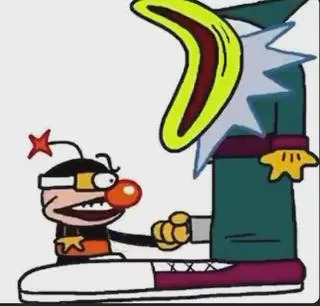 Buster Jam Wizard Screaming Blank Meme Template