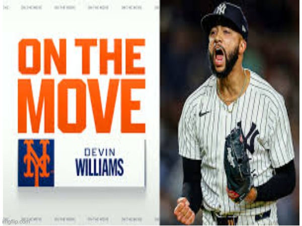 BREAKING! | image tagged in baseball,sports,mets,yankees,devin williams,news | made w/ Imgflip meme maker