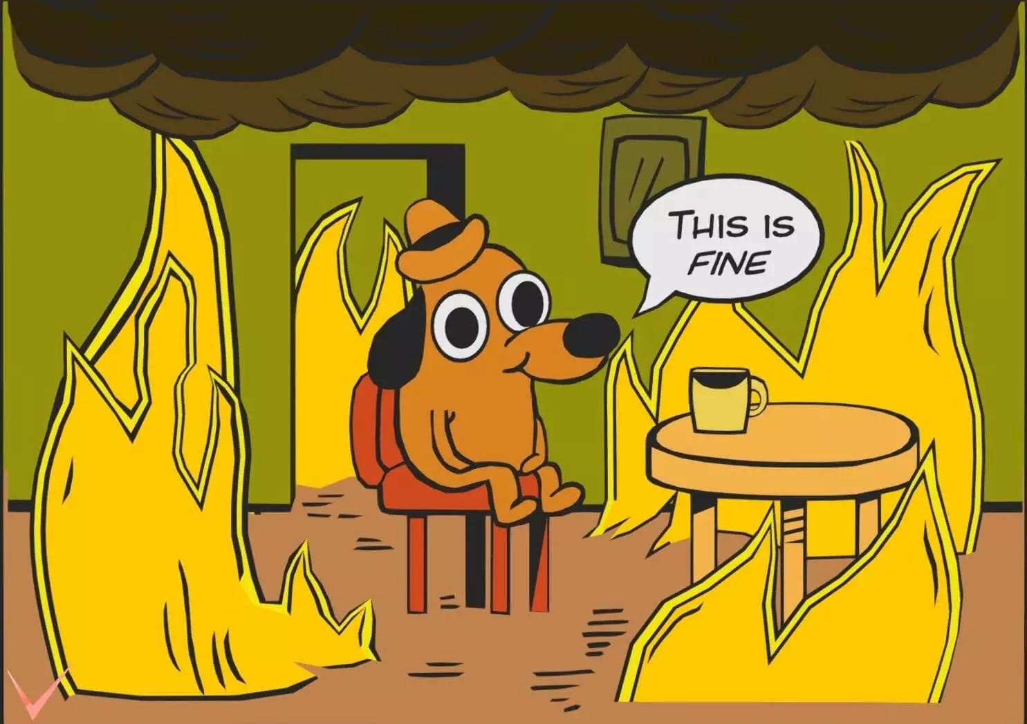 This is Fine Blank Meme Template