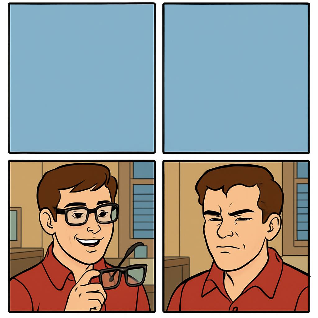 High Quality ai glasses Blank Meme Template