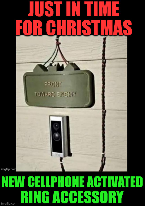 Just in time for Christmas | JUST IN TIME FOR CHRISTMAS; NEW CELLPHONE ACTIVATED; RING ACCESSORY | image tagged in dark humour,ring accessory | made w/ Imgflip meme maker