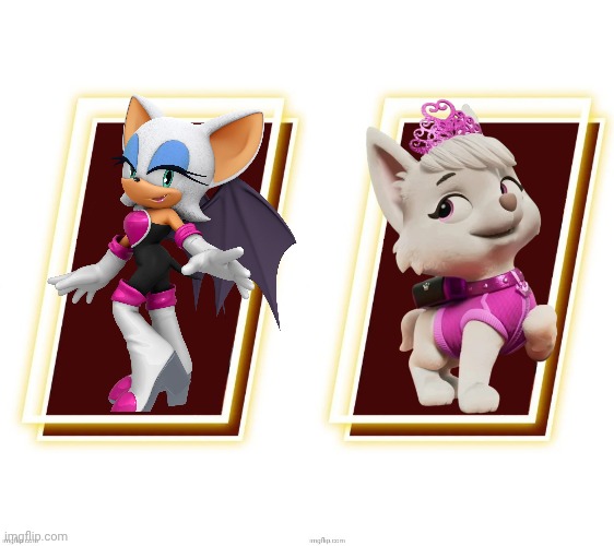 Rouge and Sweetie rival interaction | image tagged in fun | made w/ Imgflip meme maker