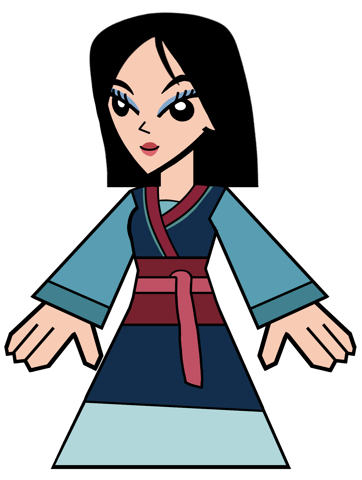 Fa Mulan in Hero 108 Style Blank Meme Template