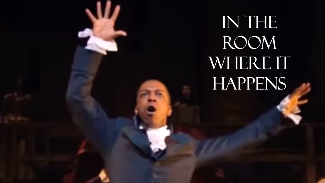 Room where it happens Blank Meme Template