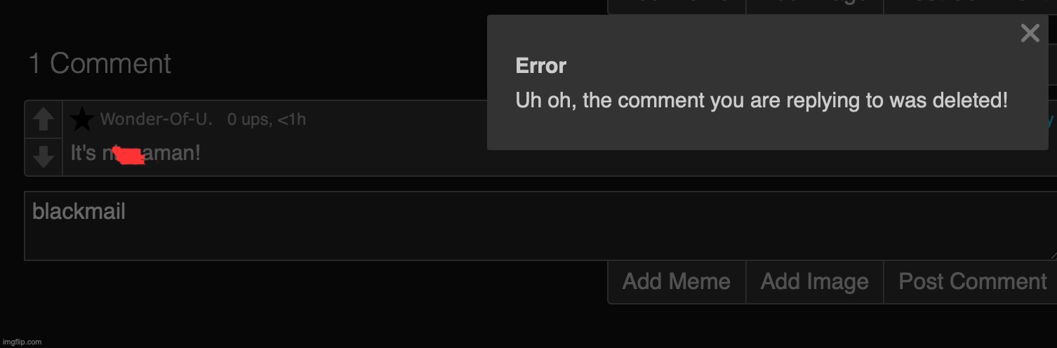 blackmail | made w/ Imgflip meme maker