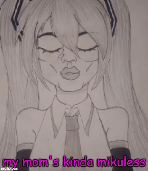 my mom's kinda mikuless | made w/ Imgflip meme maker