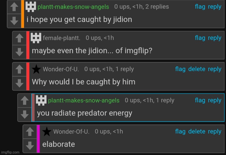 boiiii calling me a predator then not elaborating so tuff boiii | made w/ Imgflip meme maker