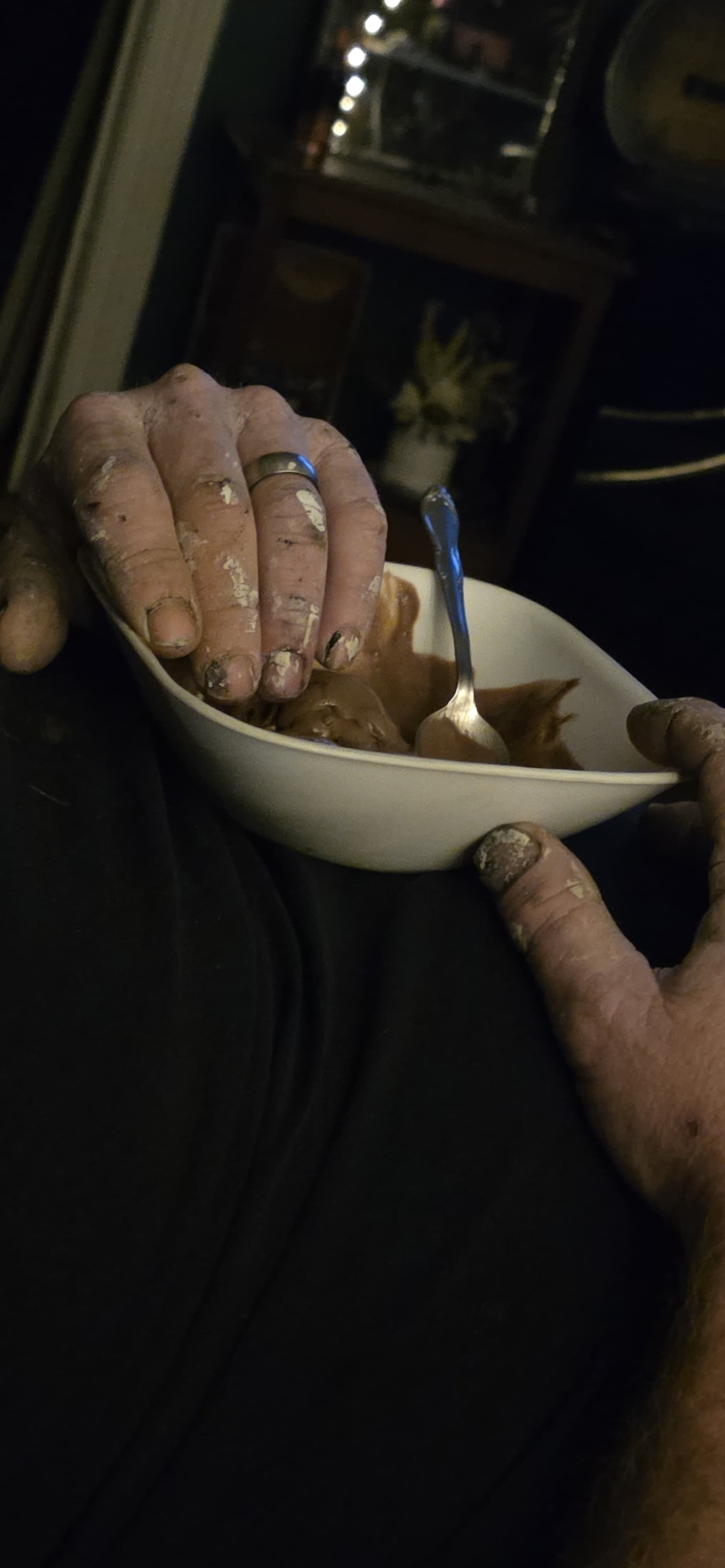 So tired hand in ice cream Blank Meme Template