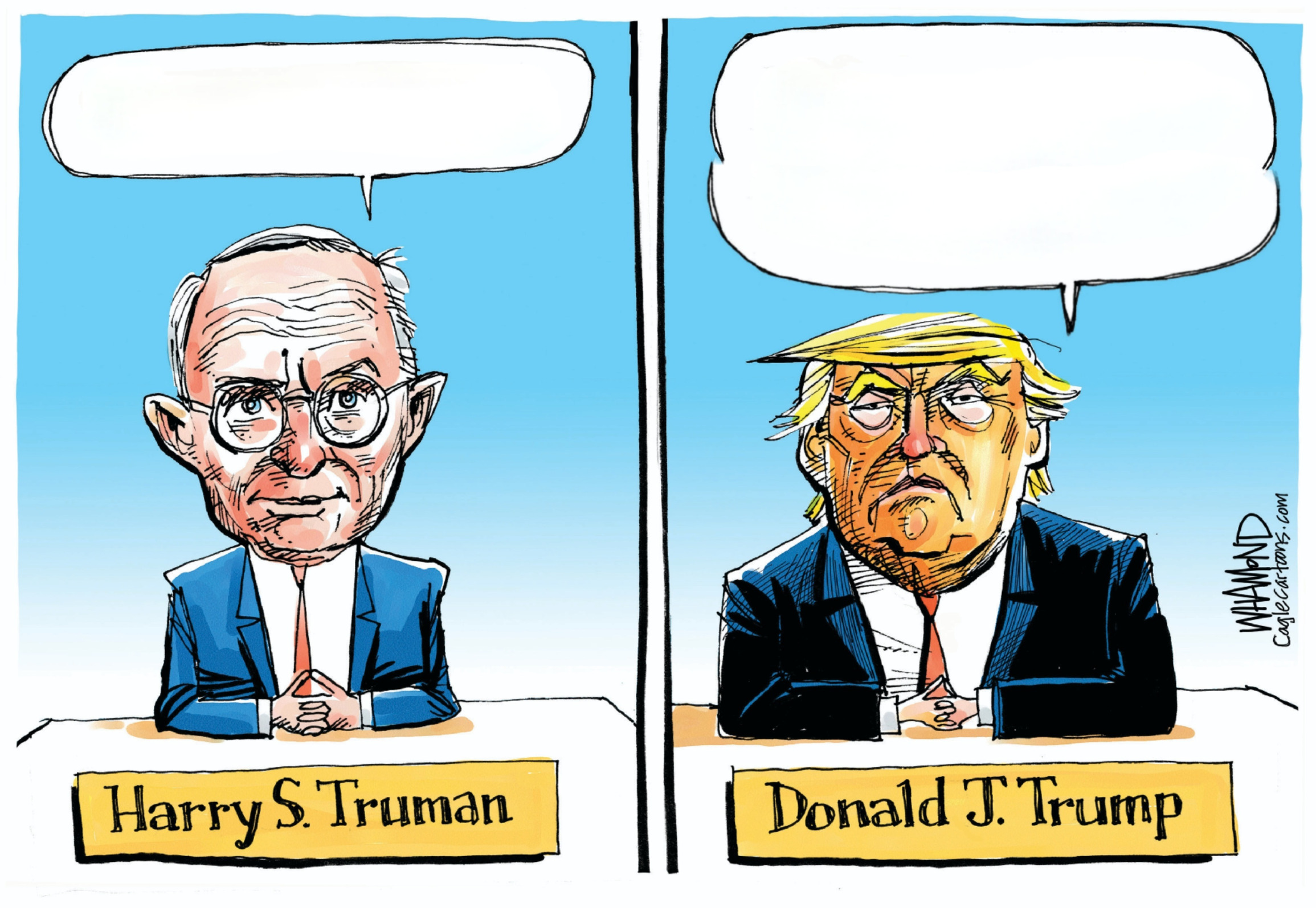 Truman trump Blank Meme Template
