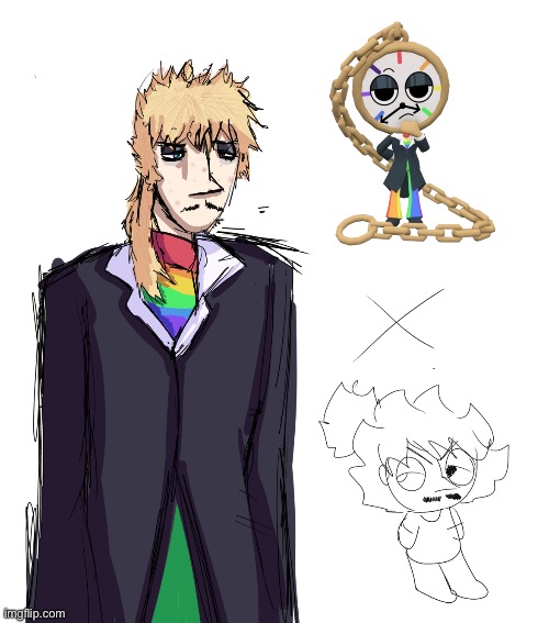 Nooo Scott get out of dandy world nooo (note: this is my drawing btw) | image tagged in wawa | made w/ Imgflip meme maker