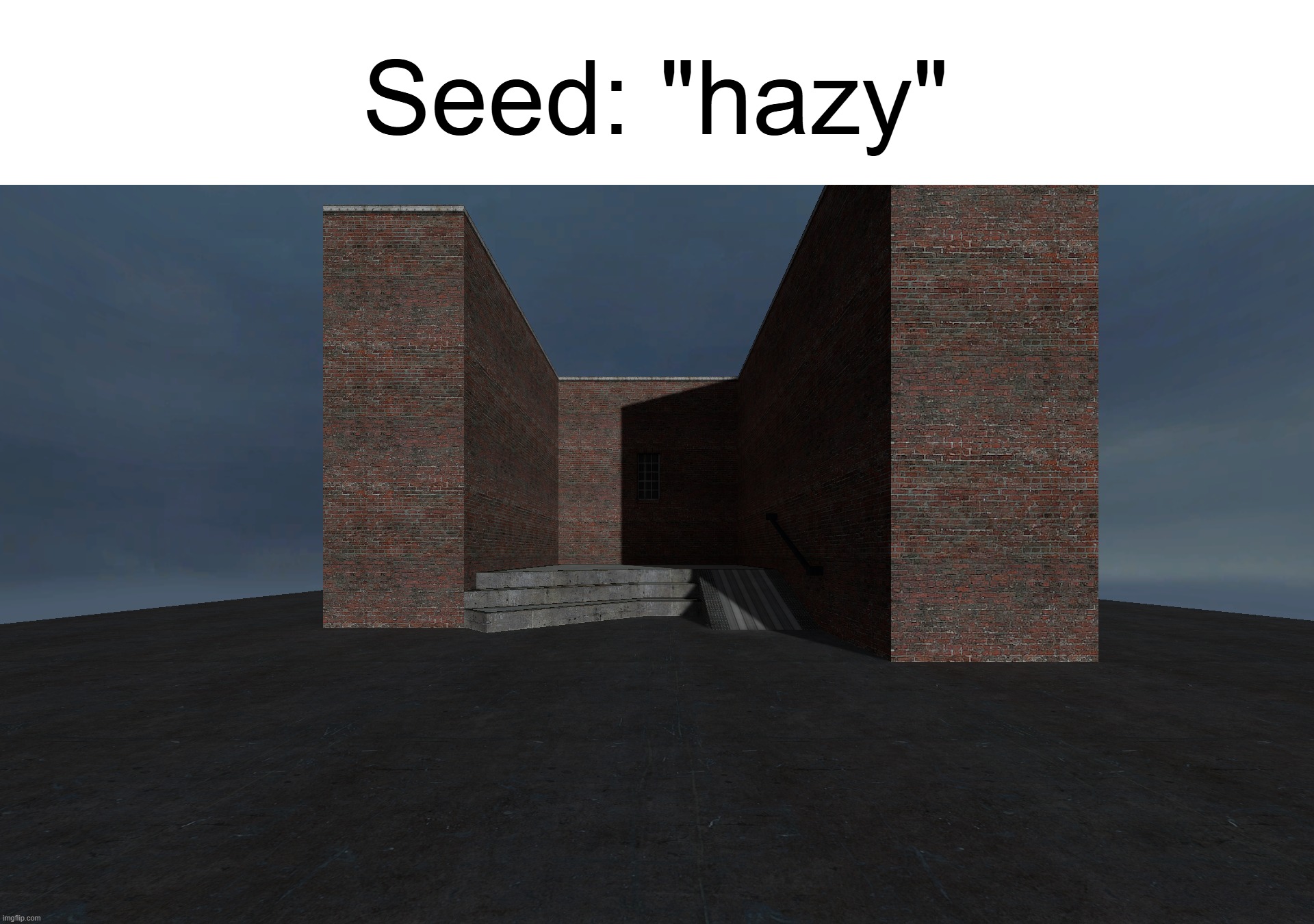 new map generated uh whatever x | Seed: "hazy" | made w/ Imgflip meme maker