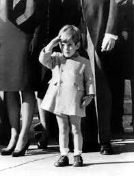 Kennedy child saluting Blank Meme Template