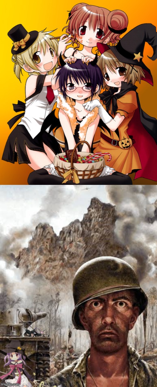 image tagged in memes,trauma,anime,puella magi madoka magica | made w/ Imgflip meme maker