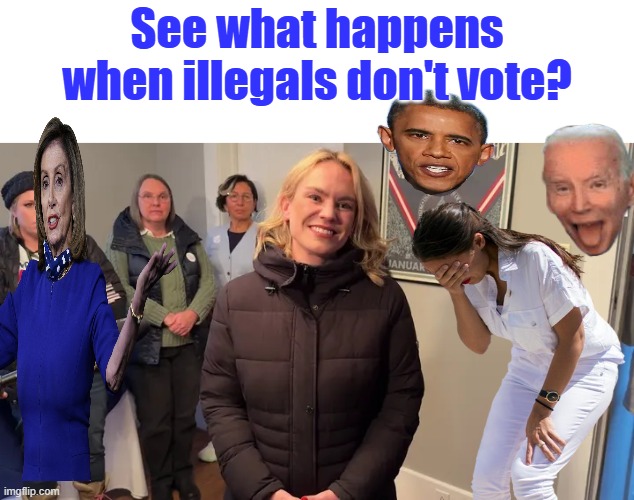 See what happens when illegals don't vote? | made w/ Imgflip meme maker