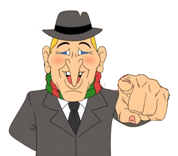 Jimmy Durante pointing Blank Meme Template