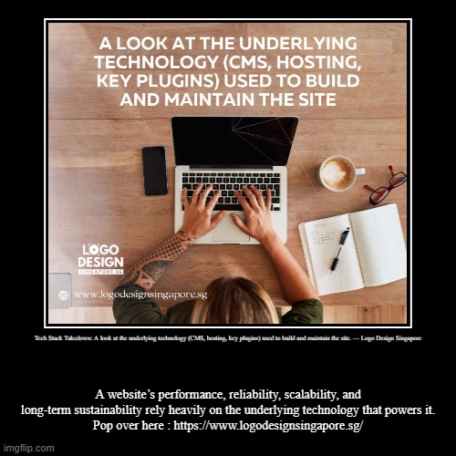 Tech Stack Takedown: A look at the underlying technology (CMS, hosting, key plugins) used to build and maintain the site. — Logo Design Sing | image tagged in funny,demotivationals | made w/ Imgflip demotivational maker
