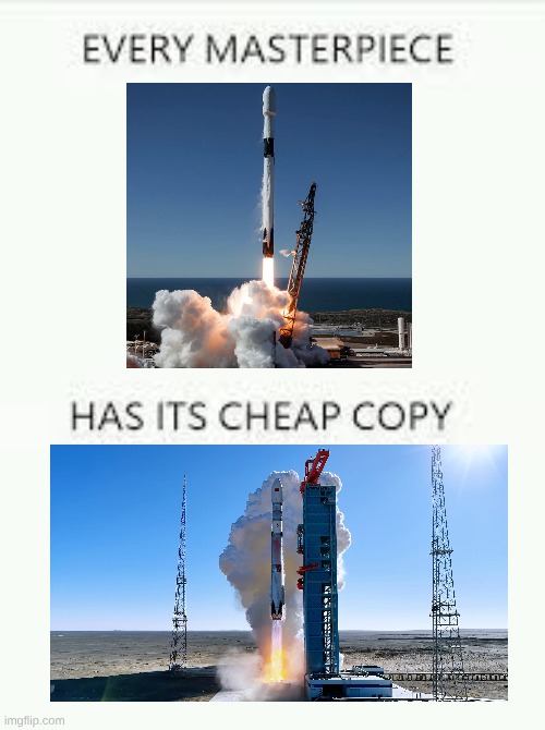 Every masterpiece has it's cheap copy: Falcon vs Zhuque | image tagged in every masterpiece has its cheap copy | made w/ Imgflip meme maker