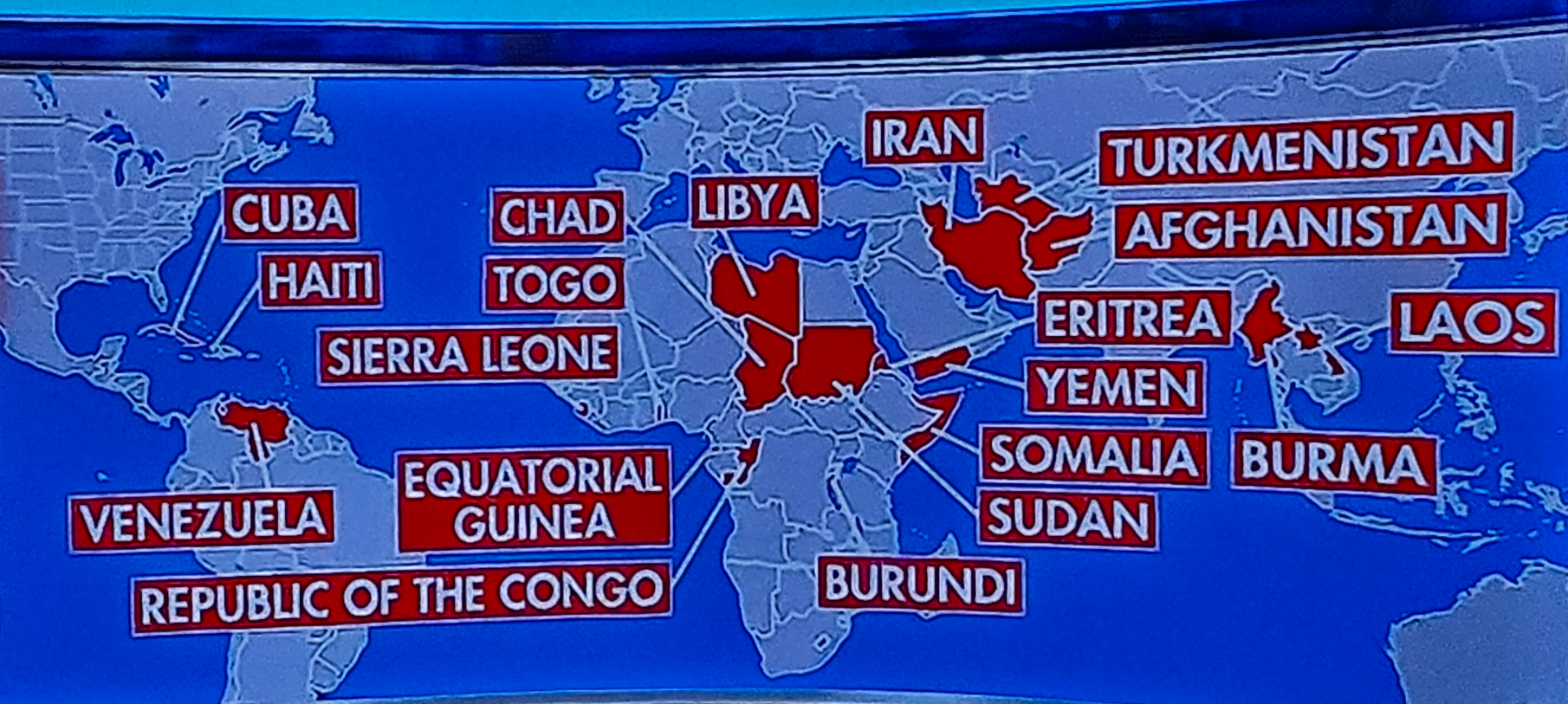 Visa applications paused for 19 countries Blank Meme Template