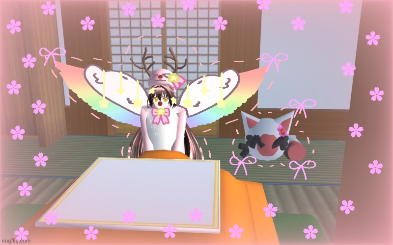 Me and Japan (^>O<❀^)/) | image tagged in sakura school simulator,fun,countryballs,kawaii,cutecore | made w/ Imgflip meme maker