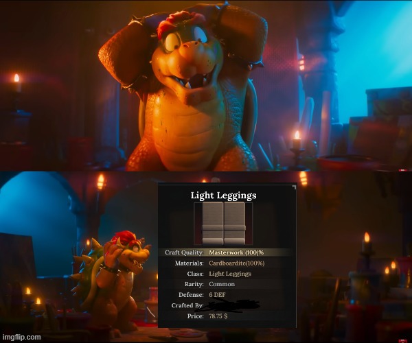 i got 100%!..  not a meme but atleast its not upvote begging | image tagged in bowser's work | made w/ Imgflip meme maker