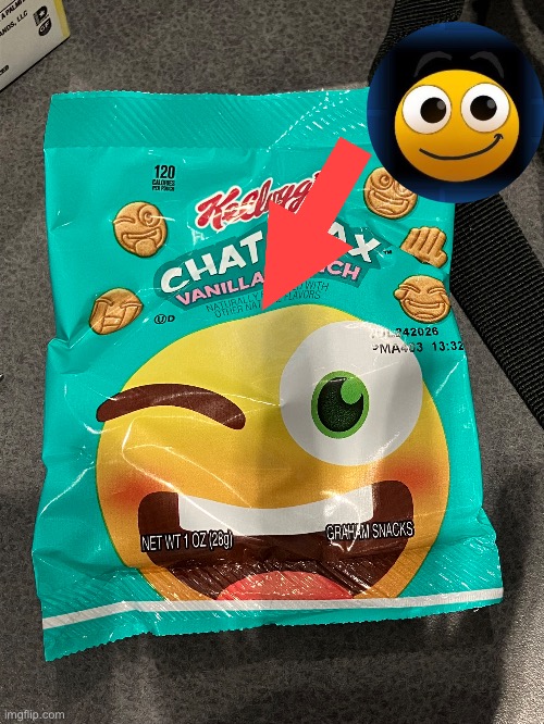 oh my gosh I found emoji9 on one of my school breakfast items | made w/ Imgflip meme maker