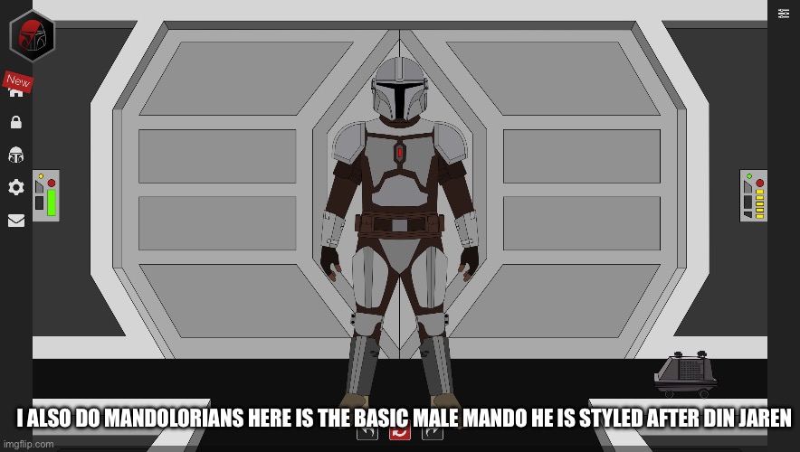 Every single Mandi or clone trooper customs I do are free | I ALSO DO MANDOLORIANS HERE IS THE BASIC MALE MANDO HE IS STYLED AFTER DIN JAREN | made w/ Imgflip meme maker