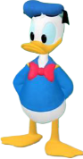 Donald duck with standing with hands Meme Template