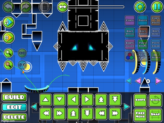 made this a few weeks ago in GD using only 1.0 objects | made w/ Imgflip meme maker