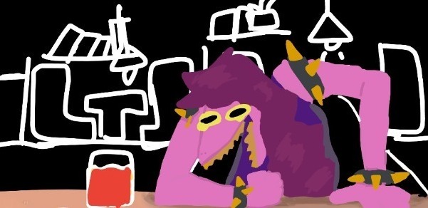 Deltarune wheeze Blank Meme Template