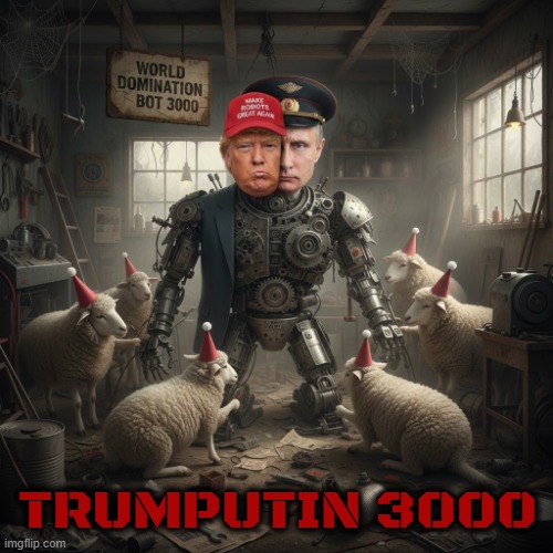 TRUMPUTIN 3000 | TRUMPUTIN 3000 | image tagged in trumputin,trump,putin,maga,russian bots,dictator | made w/ Imgflip meme maker