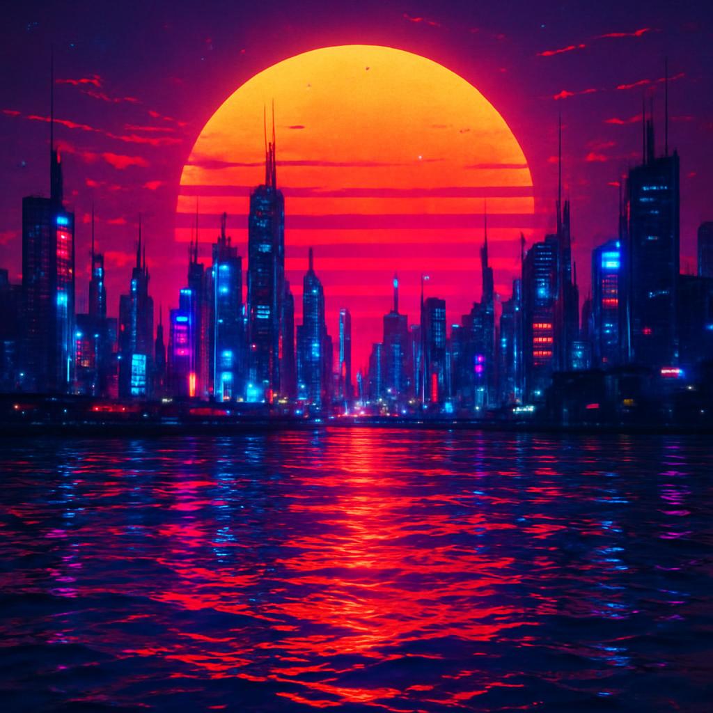 High Quality sunset in the water Blank Meme Template