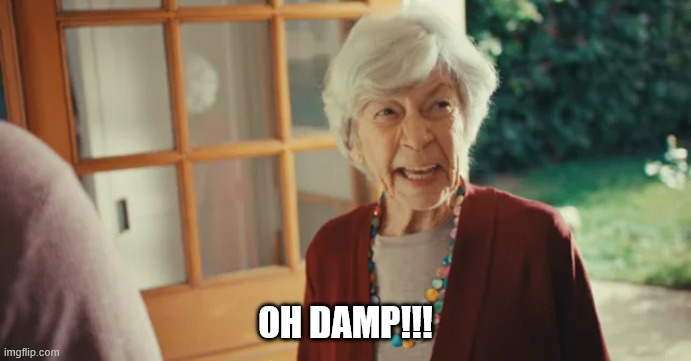 Oh Damp | OH DAMP!!! | image tagged in damn,moist | made w/ Imgflip meme maker