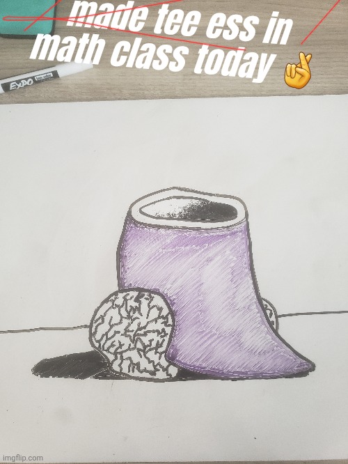 made tee ess in math class today 🤞 | made w/ Imgflip meme maker
