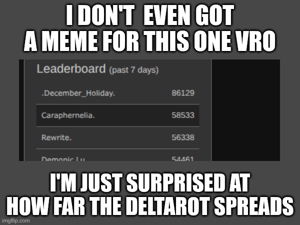 Y'all what | I DON'T  EVEN GOT A MEME FOR THIS ONE VRO; I'M JUST SURPRISED AT HOW FAR THE DELTAROT SPREADS | image tagged in imgflip community | made w/ Imgflip meme maker