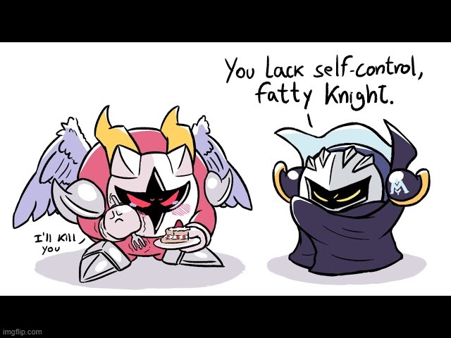 galacta knight lacks self-control. i don't either but in a different type of way (subtle foreshadowing) | made w/ Imgflip meme maker