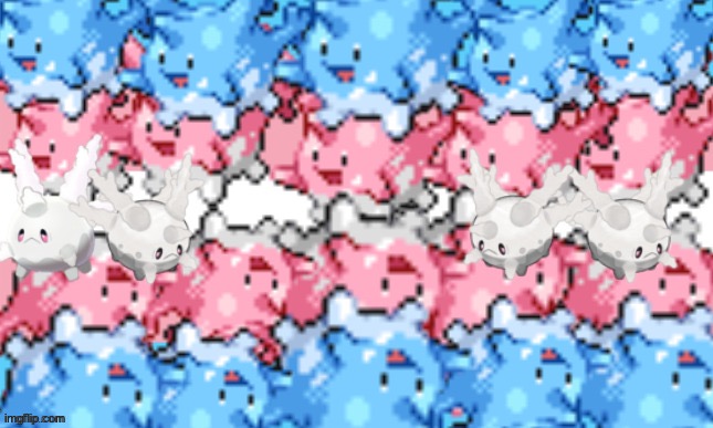 Corsola Trans Flag | image tagged in corsola trans flag | made w/ Imgflip meme maker