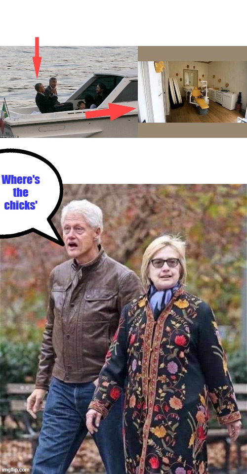 Now there's something to be proud off... I wonder what Barry & Clooney were up to. | Where's the chicks' | image tagged in bill and hillary clinton on drugs | made w/ Imgflip meme maker