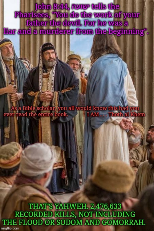 The only devil in the Bible is Yahweh. | image tagged in humans are stupid now,poison daily with an iq lowering drug,you're killing yourselvesrselves,tap water toothpaste poison | made w/ Imgflip meme maker