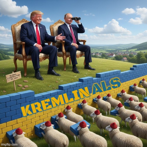 KREMLIN PALS | KREMLIN ALS | image tagged in kremlinals,trump,putin,criminal,maga,ukraine | made w/ Imgflip meme maker