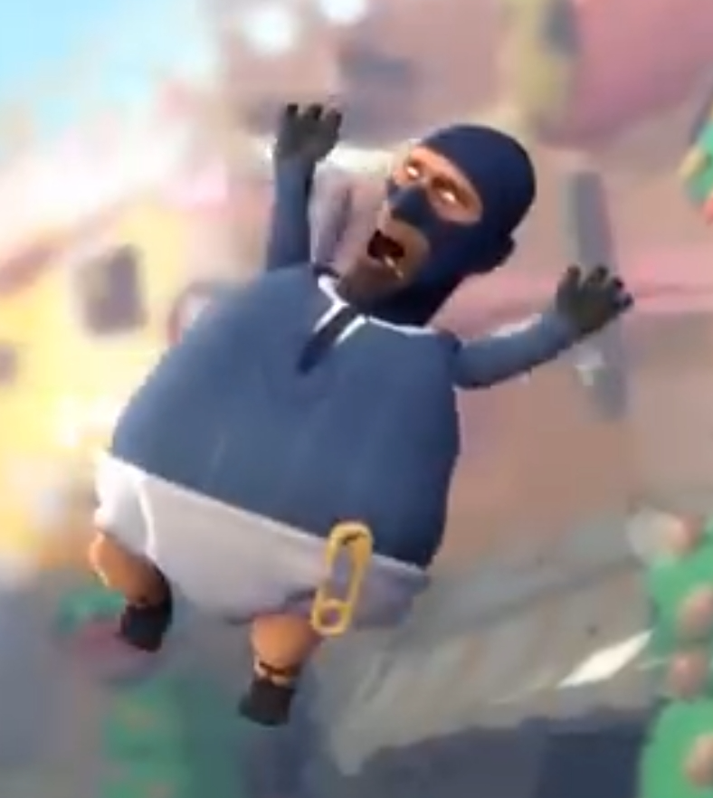 Spy baby Blank Meme Template