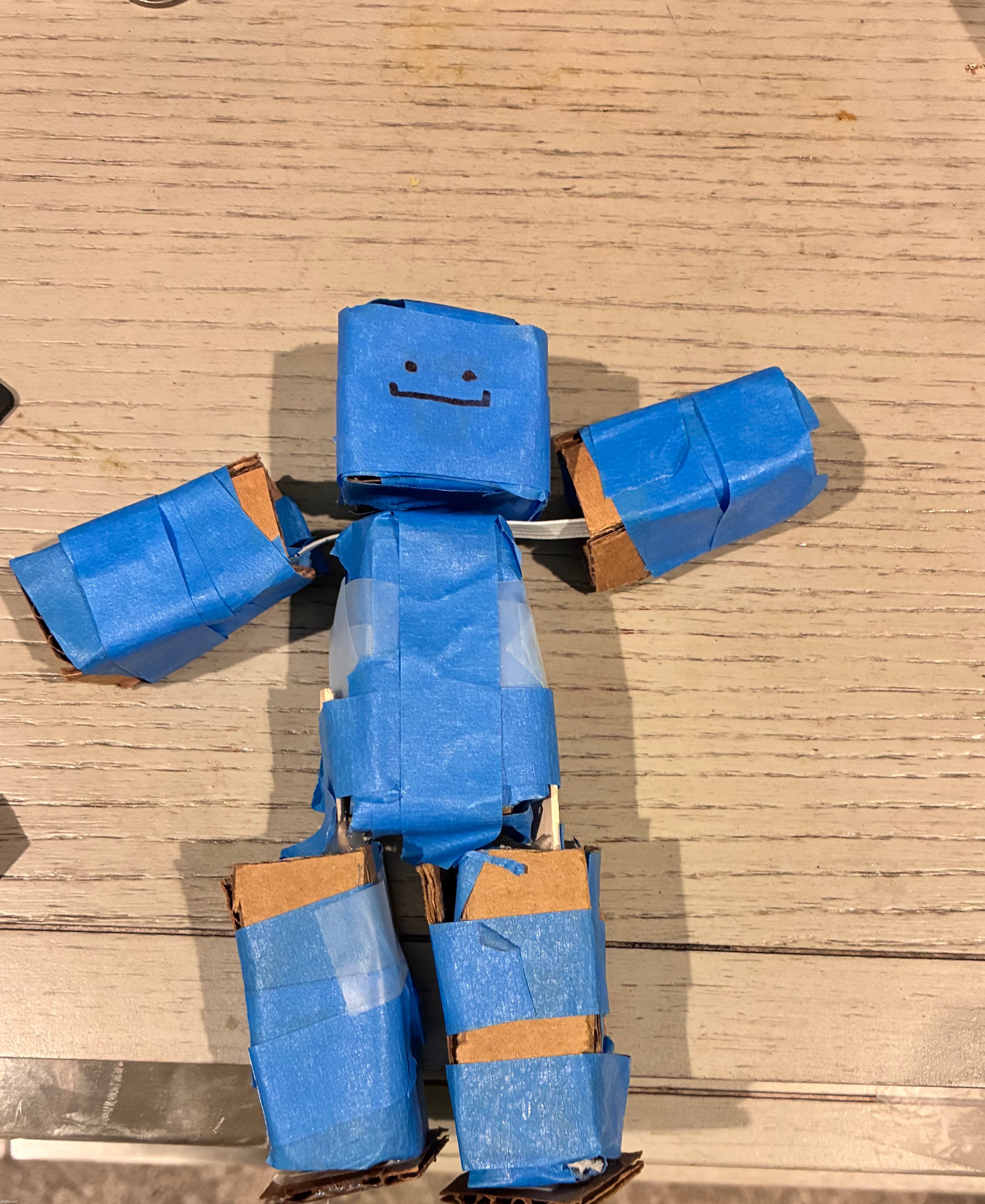 If you put the colour blue in the comments he would get so happy he will decapitate himself | image tagged in yes i made him,drawing,stuff | made w/ Imgflip meme maker