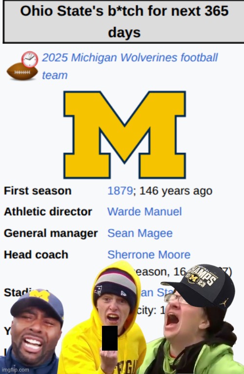 Michigan Ohio State meme | image tagged in memes,college football,football,ohio state,michigan football,michigan sucks | made w/ Imgflip meme maker