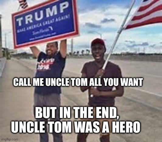 Touch grass, liberal | CALL ME UNCLE TOM ALL YOU WANT; BUT IN THE END, UNCLE TOM WAS A HERO | image tagged in touch grass,memes,politics | made w/ Imgflip meme maker